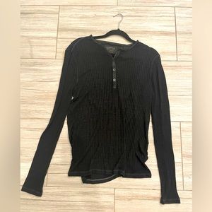 John Varvatos Henley Dark Grey M